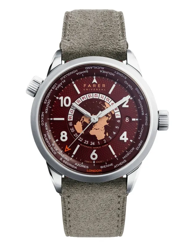 Farer World-Timer SW331-2 39mm Ref:thorne