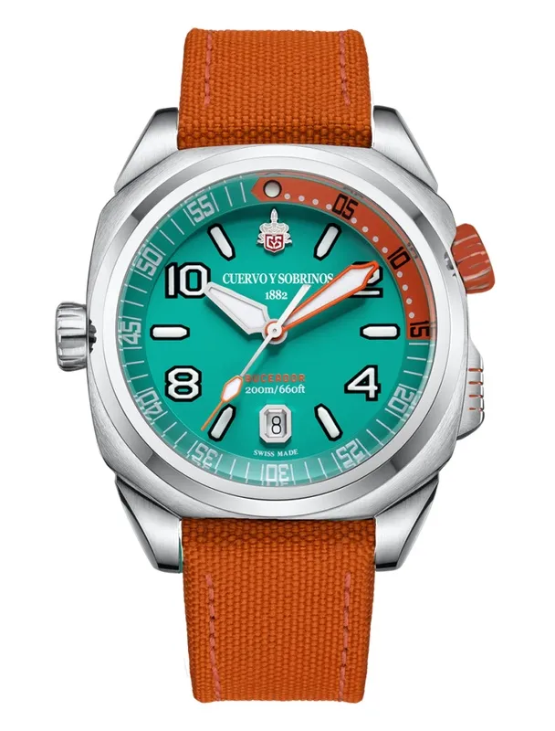 Cuervo Y Sobrinos Buceador Caribe 43mm Ref:2860.1TQ